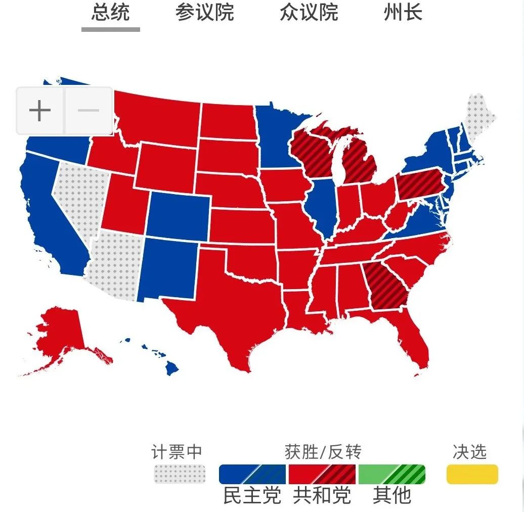 摇摆州最新支持率分析，民意动向与选举走向预测（2024年11月30日）